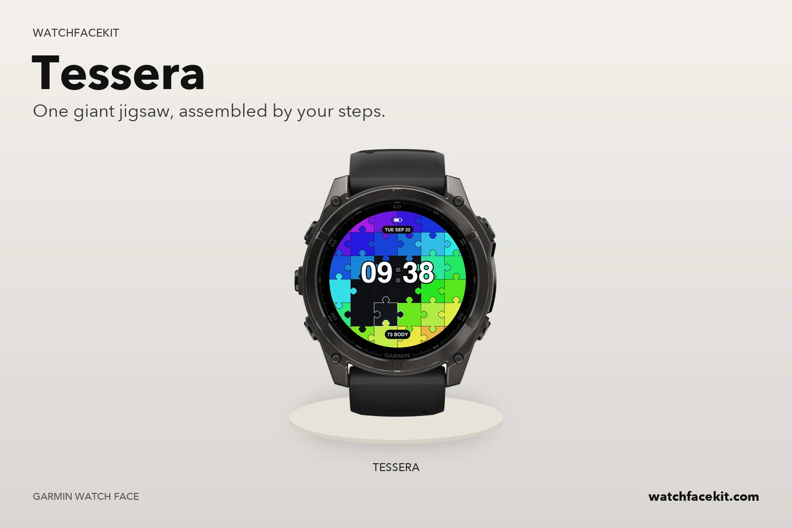 หน้าปัด Tessera บน Garmin fēnix 8